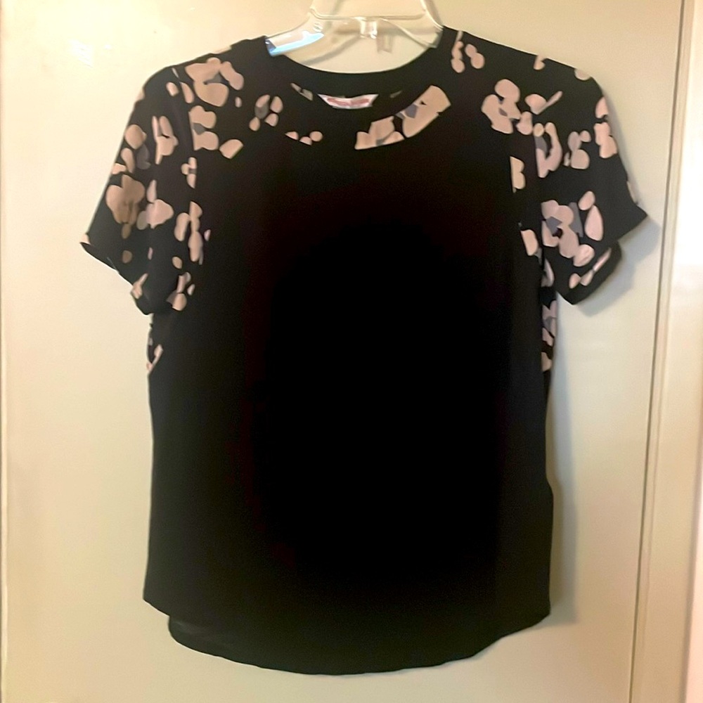 Black Floral Women's Top